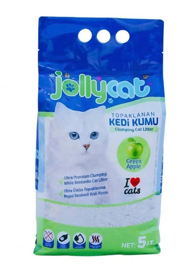 جولي رمل للقطط برائحة التفاح 5 لتر