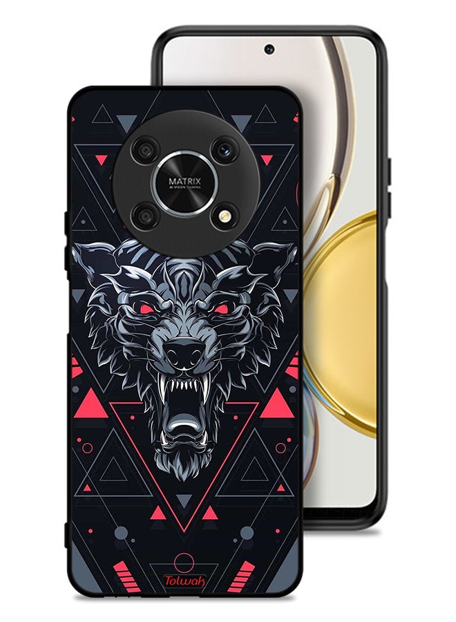 Tolwak Honor X9 5G Protective Case Cover Scrolling Wolf - Image 1