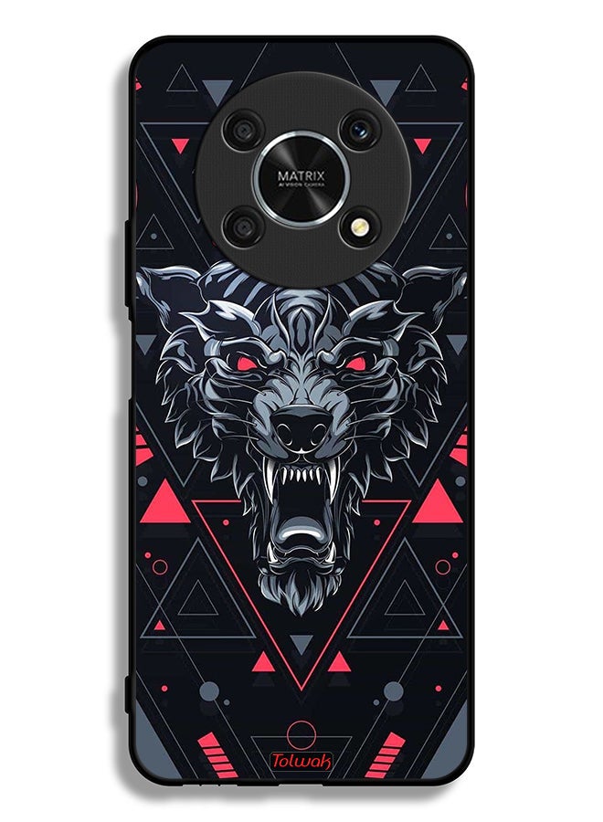 Tolwak Honor X9 5G Protective Case Cover Scrolling Wolf - Image 2