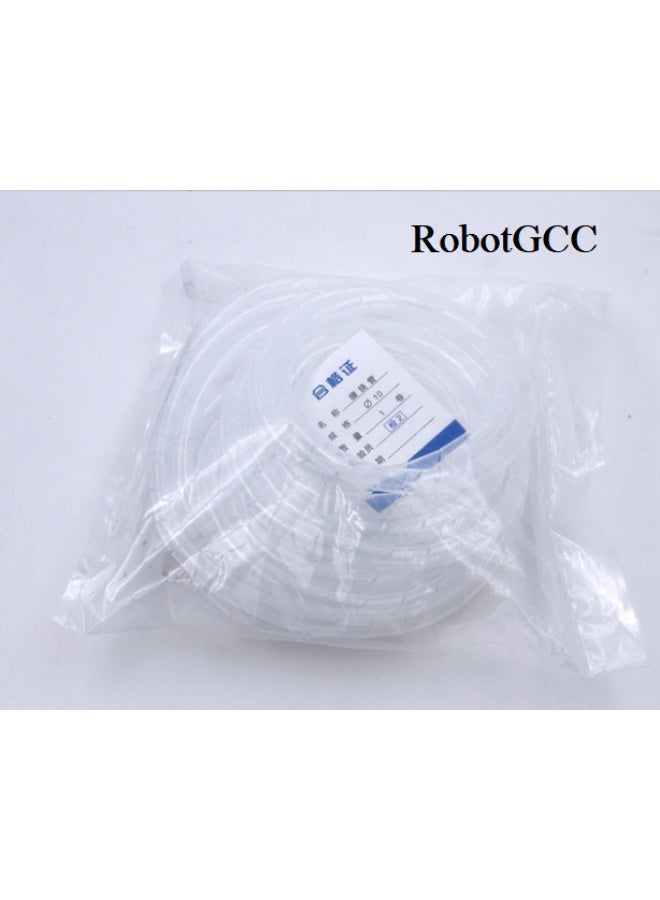 robotgcc Spiral Cable Organizer Sleeve 4mm PE Wire Wrap Tube 20M, Mini Cable Management Conduit for Robotics Wiring, Thin Wire Protector, Arduino Cable Sleeve, Flexible Cord Organizer, Computer Cable Cover, DIY Electronics Robot Wiring Wrap - Image 2