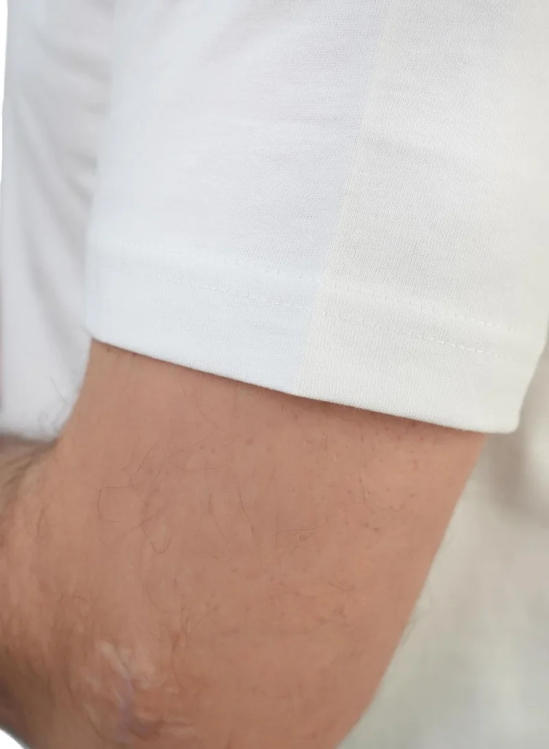 GIORDANO  Men's Slim Fit Cotton Jersey Message Print Tee for Men | Best Price UAE