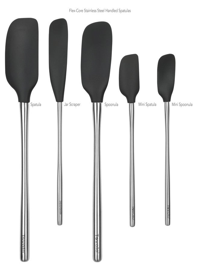 Tovolo Flex-Core Spatula SS Handle Set S/5 - Black - Image 3