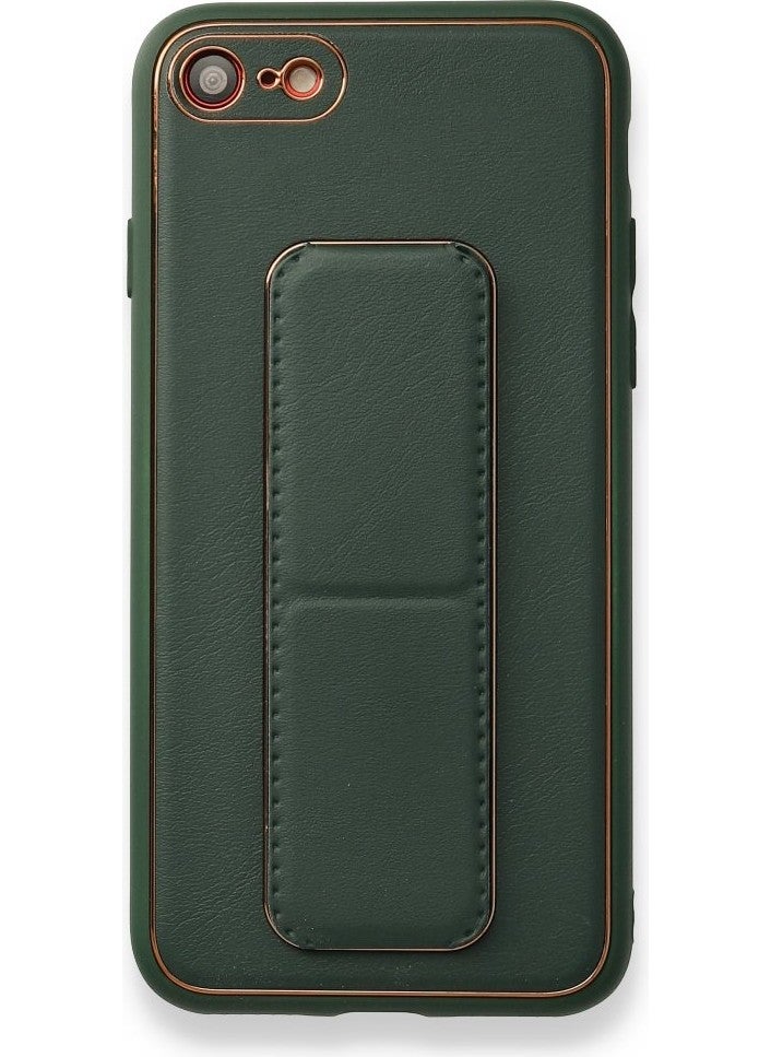 FUJIMAX Apple iPhone 8 Case Horizontal and Vertical Stand Camera Lens Protection Leather Coco Stand Cover