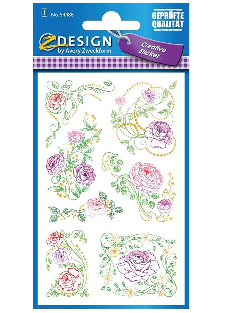 AVERY 1-Sheet Paper Embossed Decorative Sticker - Image 1