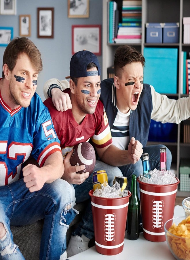 Layhit مجموعة لايهيت من 24 دلو ثلج بلاستيكي لكرة القدم للحفلات، سعة 3 لترات، دلو نبيذ محمول، مبرد نبيذ للاستخدام مرة واحدة لحفلات كرة القدم والمشروبات والبيرة - Image 5