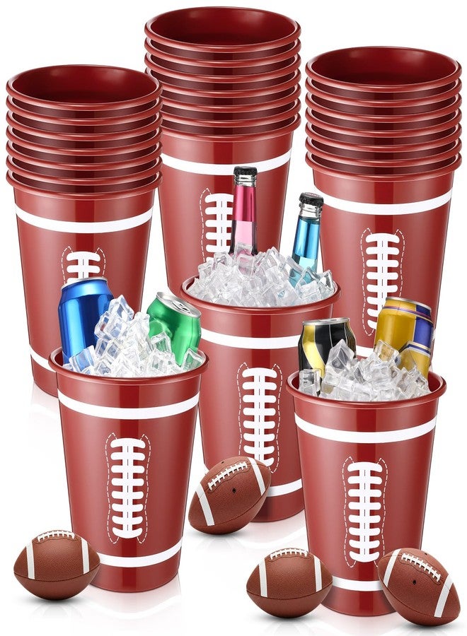 Layhit مجموعة لايهيت من 24 دلو ثلج بلاستيكي لكرة القدم للحفلات، سعة 3 لترات، دلو نبيذ محمول، مبرد نبيذ للاستخدام مرة واحدة لحفلات كرة القدم والمشروبات والبيرة - Image 1