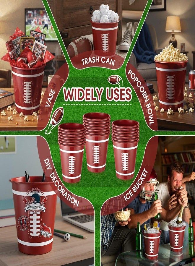 Layhit مجموعة لايهيت من 24 دلو ثلج بلاستيكي لكرة القدم للحفلات، سعة 3 لترات، دلو نبيذ محمول، مبرد نبيذ للاستخدام مرة واحدة لحفلات كرة القدم والمشروبات والبيرة - Image 4