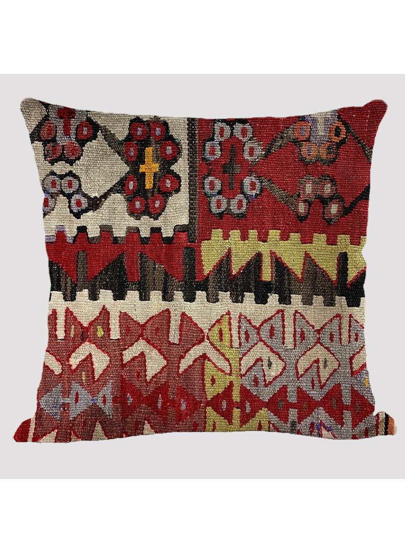 4 قطعة البوهيمي وسادة القضية الوطنية الكتان القضية متعددة الألوان 45x45cm بدون وسادة - Image 2