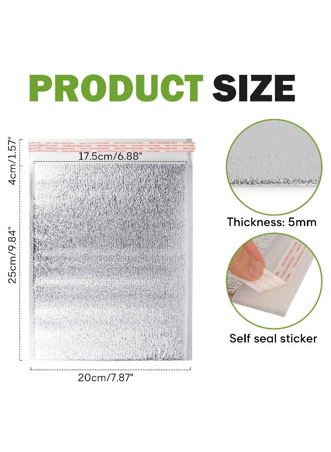 100 Pcs Reusable Insulation Bags, Self-seal Thermal Box, Liners Metalized Box Liners Lunch Food Box Packing, Pouches Insulation Lining Waterproof Insulation Grocery Delivery Package - Image 4