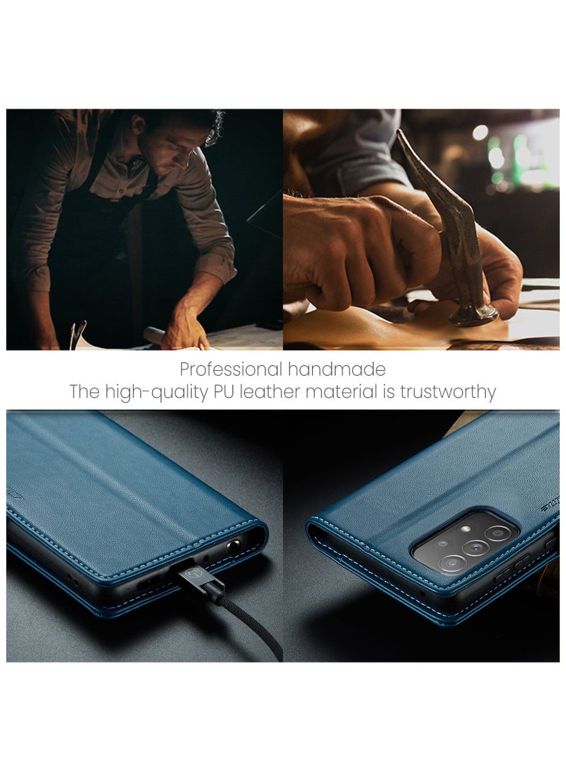 CaseMe Samsung Galaxy A52 5G\/A52s 5G RFID Blocking Wallet Case - Blue - Image 5