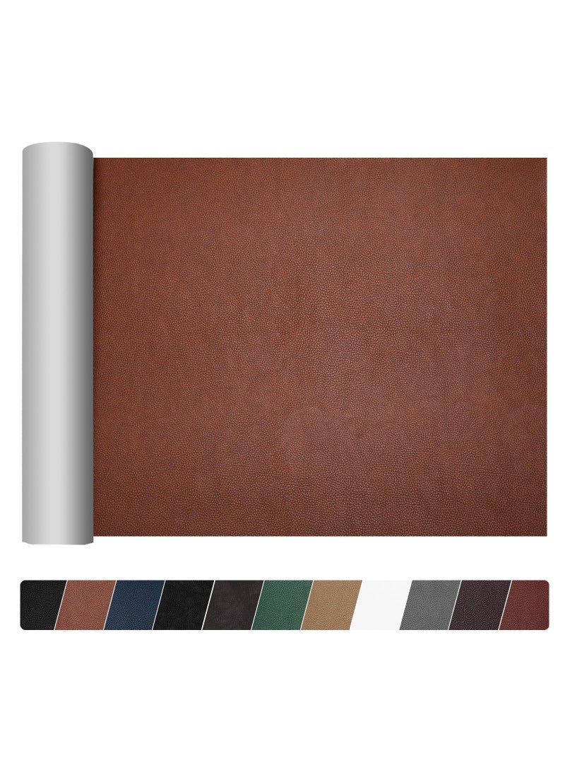 JDLUGH JDLUGH Sofa Leather Repair Patch Tape Large Self Adhesive Couch Car Seat Office Chair Leather Furniture Vinyl Repair Patch Kit for Furniture 15x60 Inch Brown 