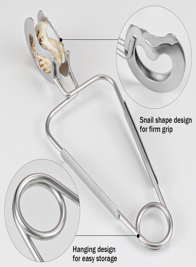 DOERDO DD DOERDO 4PCS Stainless Steel Escargot Snail Tongs Kitchen Baking Tongs Food Tongs Cooking Tools for Cooking Restaurant Serving, 6Inch - Image 3