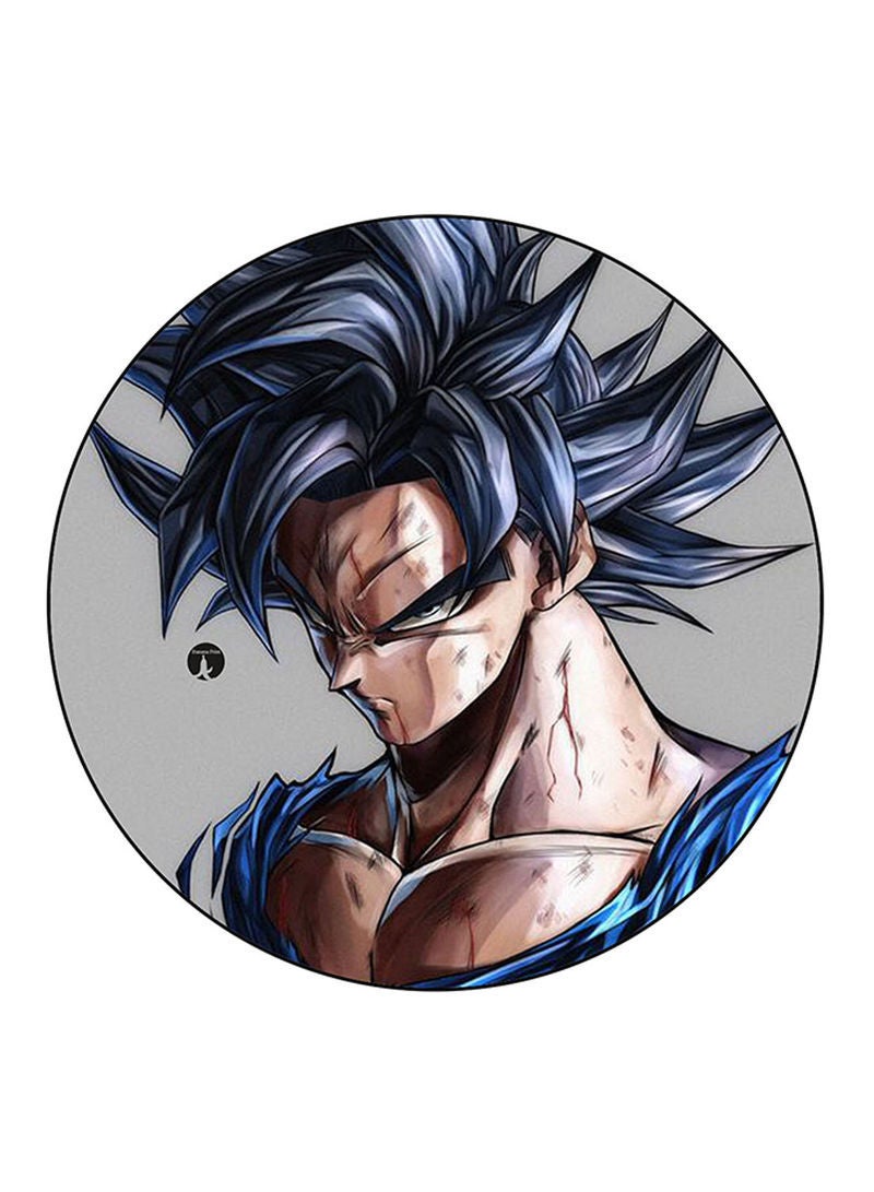 RKN Anime Dragon Ball Printed Mouse Pad  Round  Multicolour