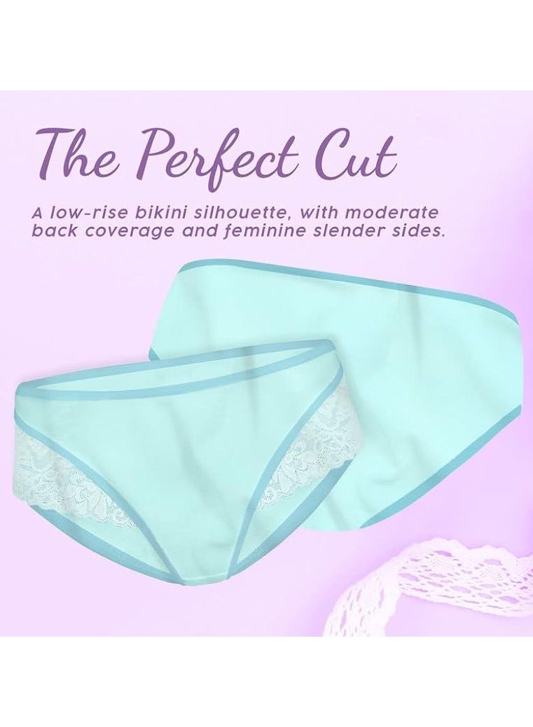 YOUNG WEAR YOUNG UNDERWEAR | Women’s 100% Cotton Underwear | Elegant Lace-Trimmed Women's Underwear | Ultimate Comfort and Style  - Image 3