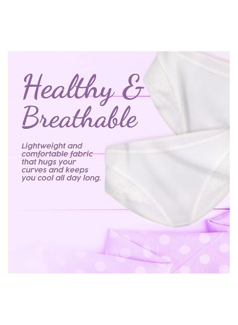 YOUNG WEAR YOUNG UNDERWEAR | Women’s 100% Cotton Underwear | Elegant Lace-Trimmed Women's Underwear | Ultimate Comfort and Style  - Image 5