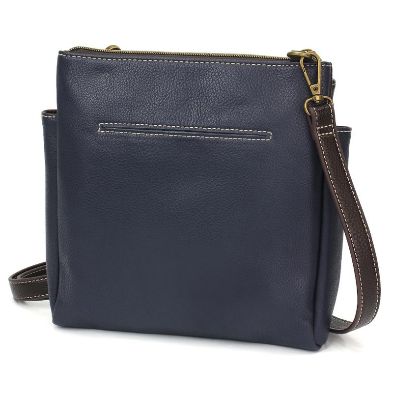 CHALA Merry Messenger RFID Protected Women Faux Leather Shoulder Purse with Adjustable Crossbody Strap - Gnome - navy - Image 2