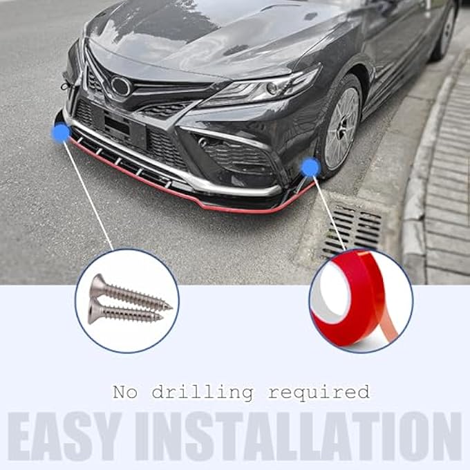 Gear Up Front Bumper Lip Spoiler Splitter Toyota Camry Sport SE,XSE, 2022 2021 Front Diffuser Bumper Deflector - Image 5