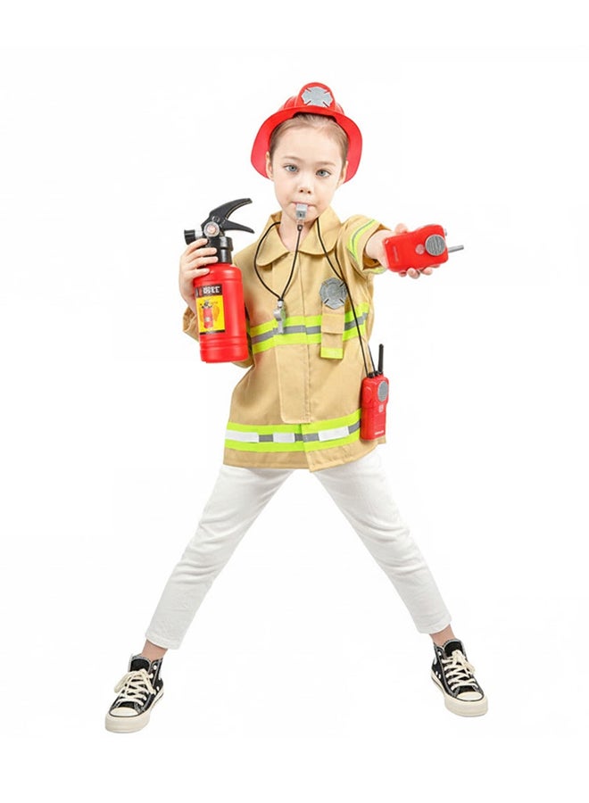 Toyland طقم زي رجال الإطفاء للأطفال مع سترة، خوذة وأدوات - Image 2