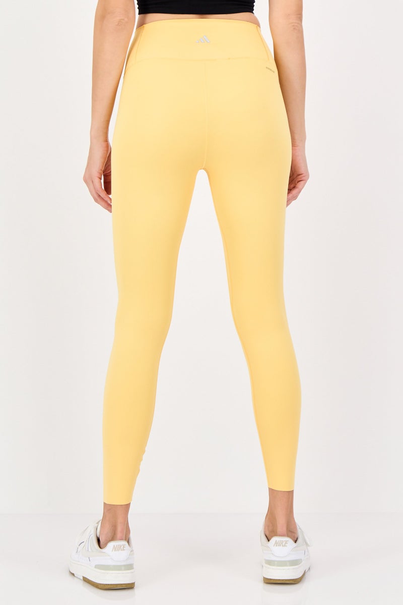 Adidas Women Sportswear Fit Training Leggings, Mustard - Image 4