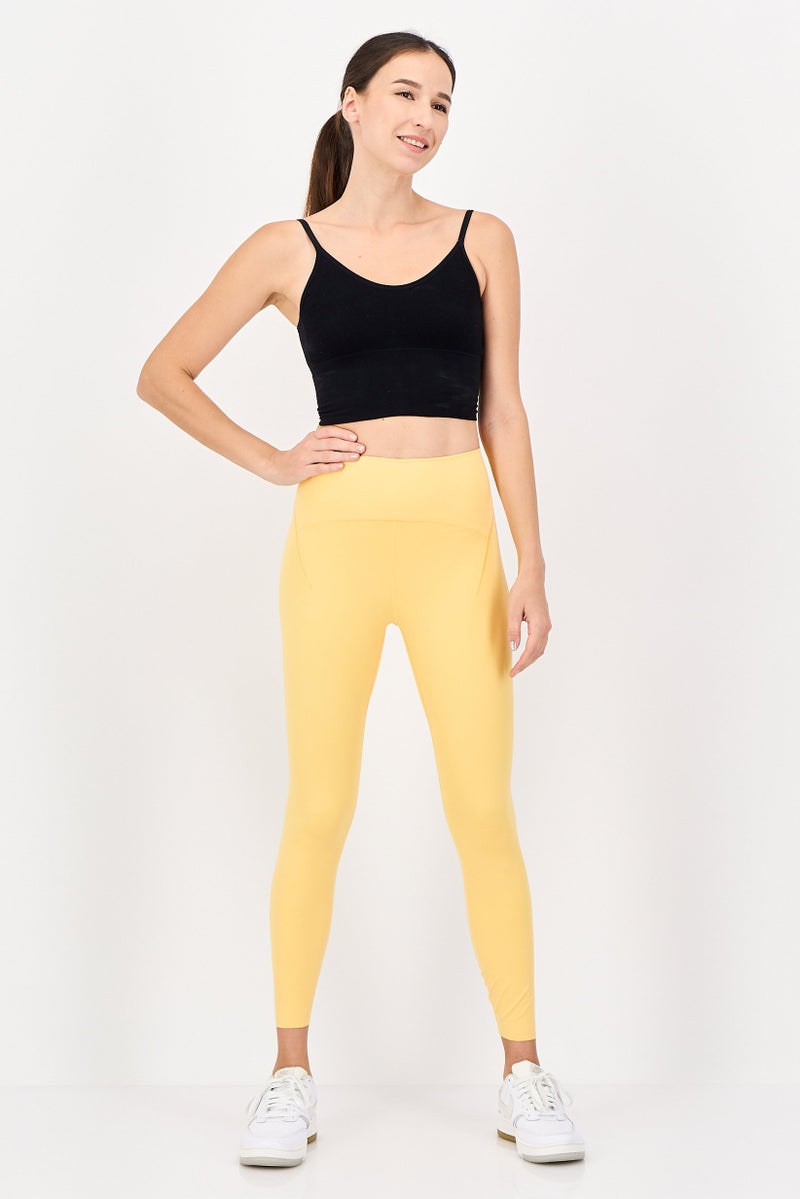 Adidas Women Sportswear Fit Training Leggings, Mustard - Image 3