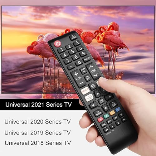 KPDP Compatible with Samsung tv Remote Control Universal Replacement Remote for Original Samsung LCD LED OLED QLED UHD HD Plasma 3D Smart Hub Television with Netflix and Prime Video Hotkeys - Image 5