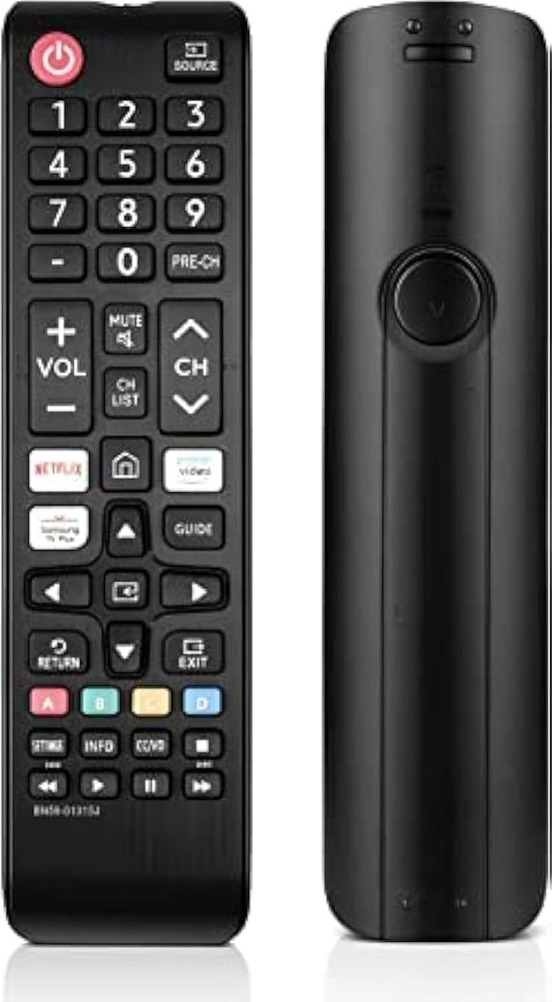 KPDP Compatible with Samsung tv Remote Control Universal Replacement Remote for Original Samsung LCD LED OLED QLED UHD HD Plasma 3D Smart Hub Television with Netflix and Prime Video Hotkeys - Image 1