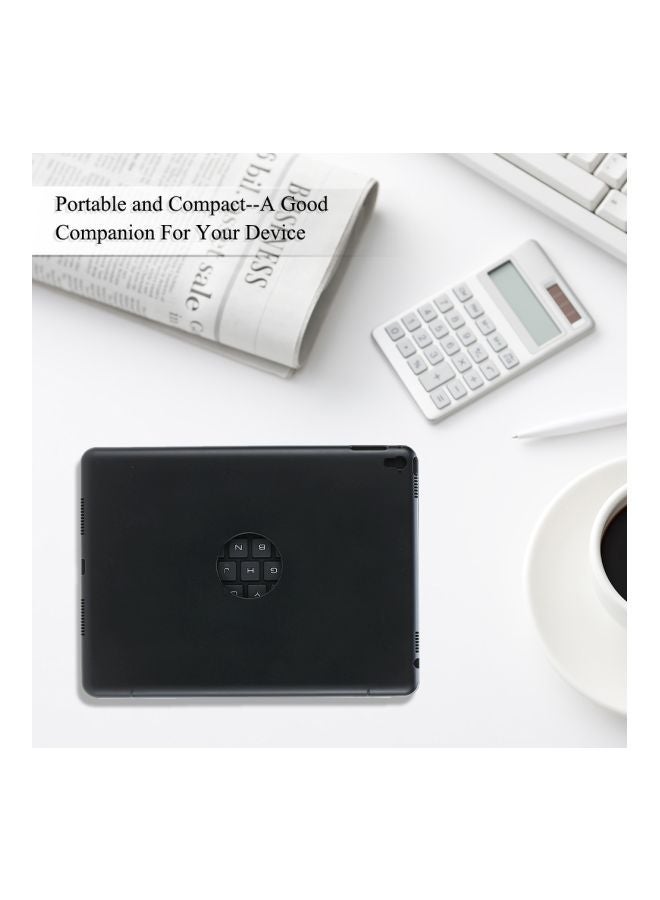 NIBEMINENT Bluetooth Keyboard Case Cover For Apple iPad Pro/Air 2 9.7-Inch Black/Gold - Image 3