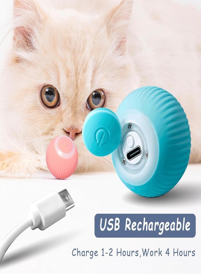 VIRADHAM Smart Interactive 360° Auto Rolling Ball Toy for Dogs and Cats - USB Rechargeable, Motion-Activated Self-Moving Fun Exercise Ball Pet Toy for Indoor and Outdoor Play - Carpet-Friendly - Image 3