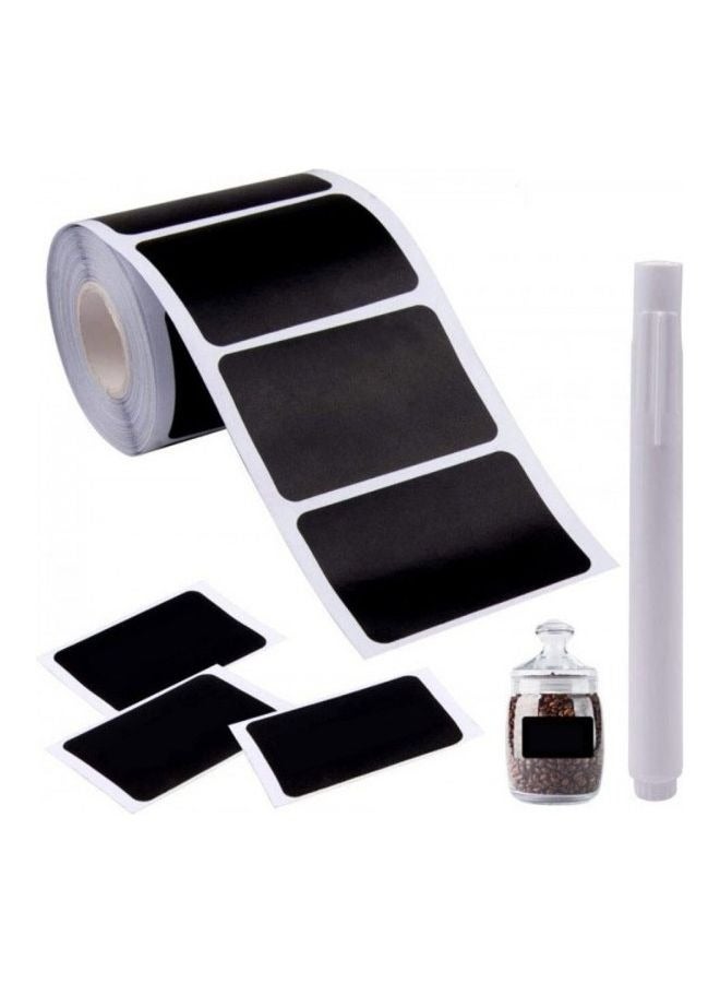 120pcs Removable Writing Blackboard Sticker Label Home Kitchen Supplies（Includes 1  pen） - Image 1