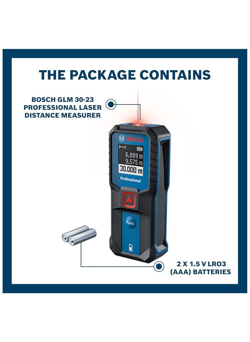 BOSCH Bosch Professional Laser Measure GLM 30-23 Laser Distance Measurer 30m Range  - Image 2