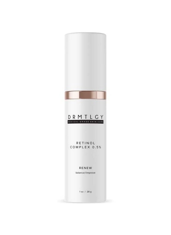 DRMTLGY 0.5% Retinol Serum For Face Anti Wrinkle Serum With Vitamin C And Vitamin E Retin A Anti Aging Serum Made In The Usa 0.5% Resurfacing Retinol Serum  - Image 1