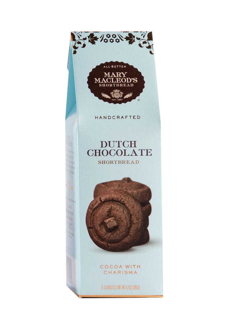 Mary Macleod's Shortbread All-Butter Dutch Chocolate Shortbread Cookies 120 gm  - Image 1