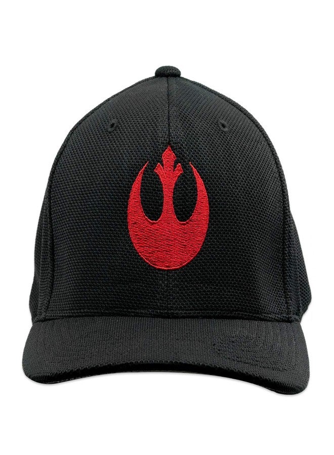 EvolveFISH SW Rebel Alliance Embroidered Adult Cool & Dry Sport Cap Hat - [Black] - Image 1