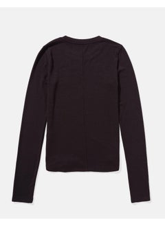 American Eagle AE Long-Sleeve Long & Lean Logo Graphic Thermal T-Shirt  - Image 3