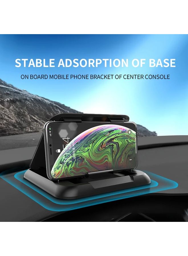 Black Car Dashboard Phone Holder Adjustable ABS Mount Secure Grip Hands Free Driving - Image 1