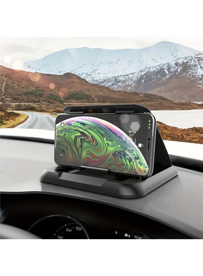 Black Car Dashboard Phone Holder Adjustable ABS Mount Secure Grip Hands Free Driving - Image 3