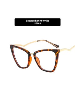 European And American Cat's Eye Flat Mirror Anti-blue Light Bent Leg New Glasses Frame Concave Shape Photo Same Style