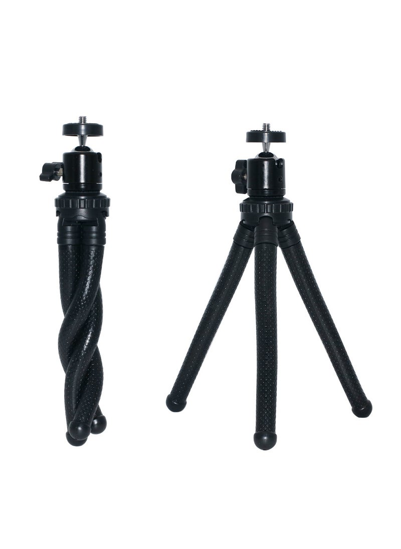 Generic Flexible Octopus Tripod Stand for Smartphones and Cameras Black Octopus + PTZ 