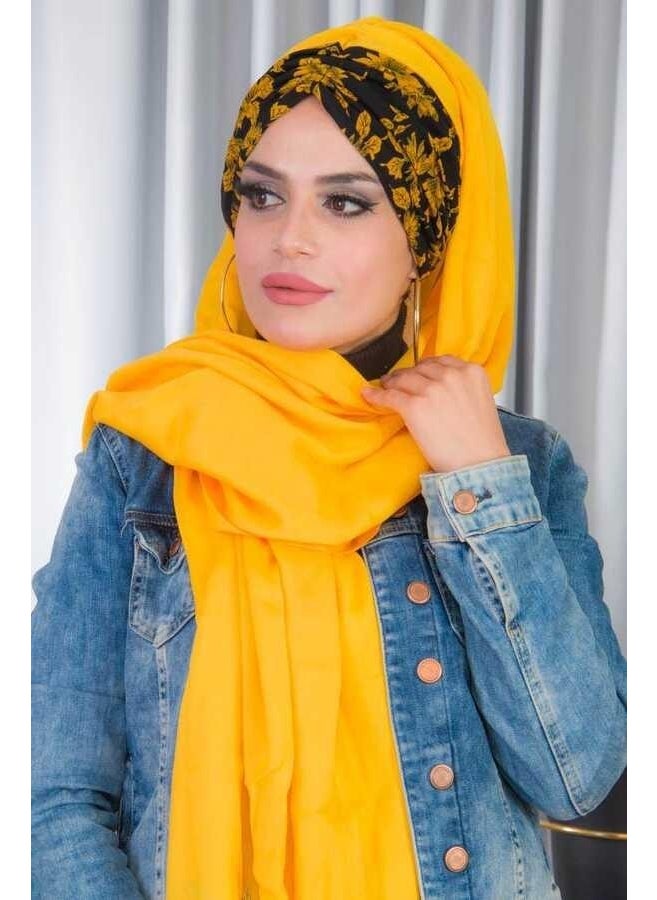 Aişe Tesettür Aisha Hijab Pleated Ready Shawl - 50601  - Image 1