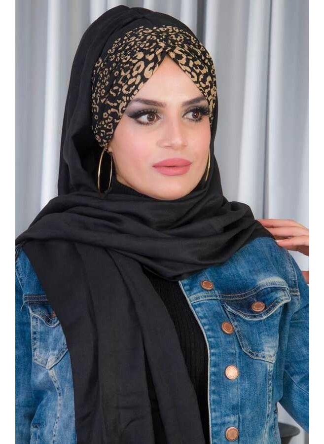 Aişe Tesettür Aisha Hijab Pleated Ready Shawl - 50601  - Image 5