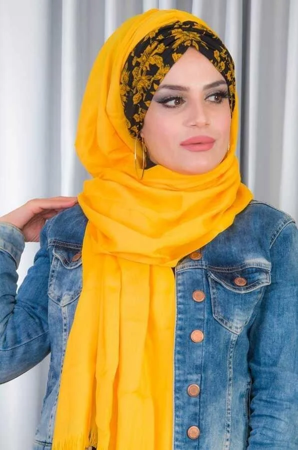 عيشة تستور Aisha Hijab Pleated Ready Shawl - 50601