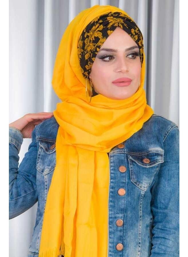 Aişe Tesettür Aisha Hijab Pleated Ready Shawl - 50601  - Image 3