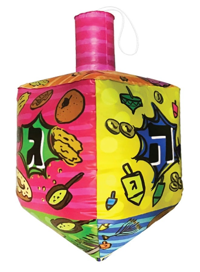 Izzy 'n' Dizzy 36 Inch Inflatable Dreidel - Large Multicolored Inflatable Hanukkah Dreidel - Inflatable Hanukkah Decorations Outdoor - Image 1