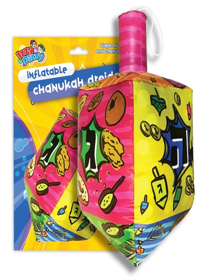 Izzy 'n' Dizzy 36 Inch Inflatable Dreidel - Large Multicolored Inflatable Hanukkah Dreidel - Inflatable Hanukkah Decorations Outdoor - Image 2