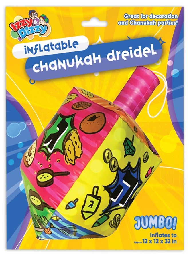 Izzy 'n' Dizzy 36 Inch Inflatable Dreidel - Large Multicolored Inflatable Hanukkah Dreidel - Inflatable Hanukkah Decorations Outdoor - Image 4