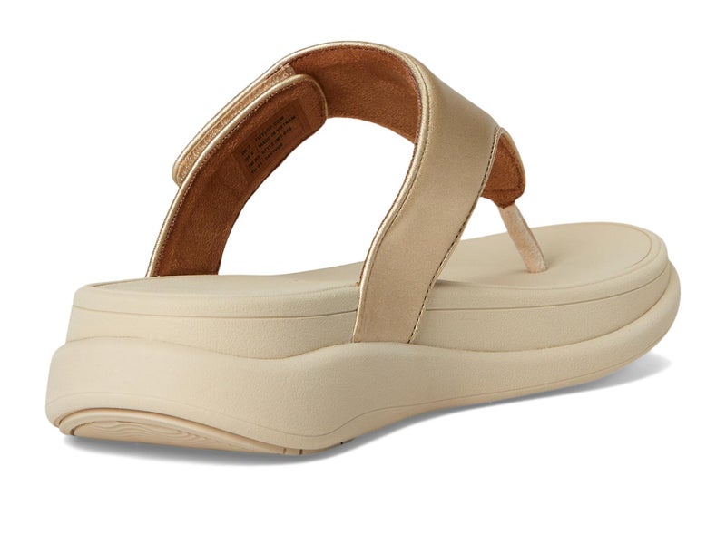 FitFlop Women's F-Mode Go Adjustable Flatform Toe-Post Sandals, Platino, 8 - Image 5