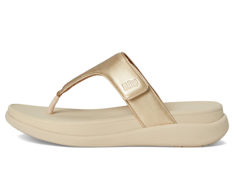 FitFlop Women's F-Mode Go Adjustable Flatform Toe-Post Sandals, Platino, 8 - Image 4