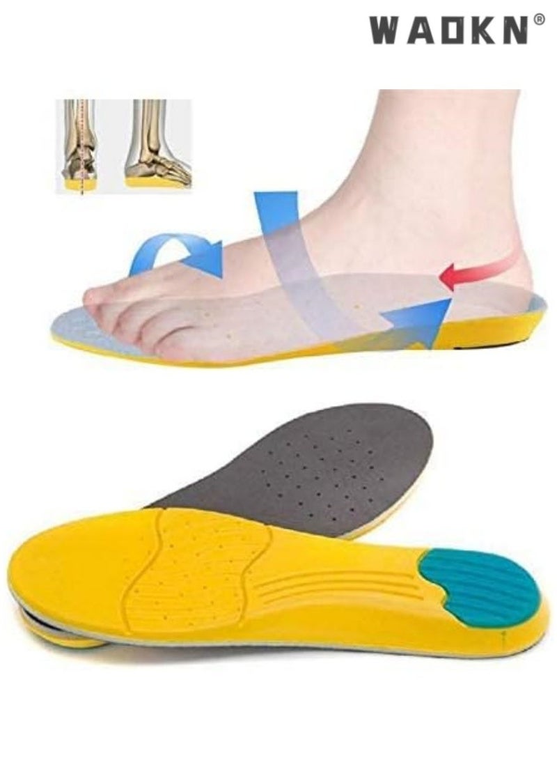 WAOKN Multifunctional Sports Insoles with Height-Increasing Design, Suitable for Shoes Size 41 to 45, with Shock-Absorbing Cushion Layer for Improved Walking Experience，Height Increase Insoles Soft Memory Foam Shoe Insoles for Men and Women,Comfort Heel Lift Insoles,Breathable,Shock Absorption,Heel Cushion - Image 4