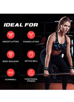 FIT TRIBE Weight Lifting Straps, Gym Straps for Weight Lifting Support, Powerlifting, Bodybuilding & Fitness, Adjustable Wrist Straps for Men & Women - Strength Training Gym Accessories (Black)  - Image 2