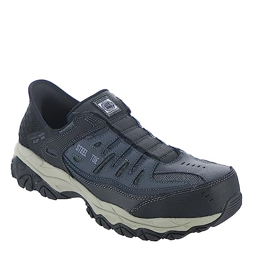SKECHERS حذاء سكيشرز للرجال بدون استخدام اليدين كاكنتوم-فيسون ST الصناعي، NVGY، 8 أزرق/رمادي - Image 2